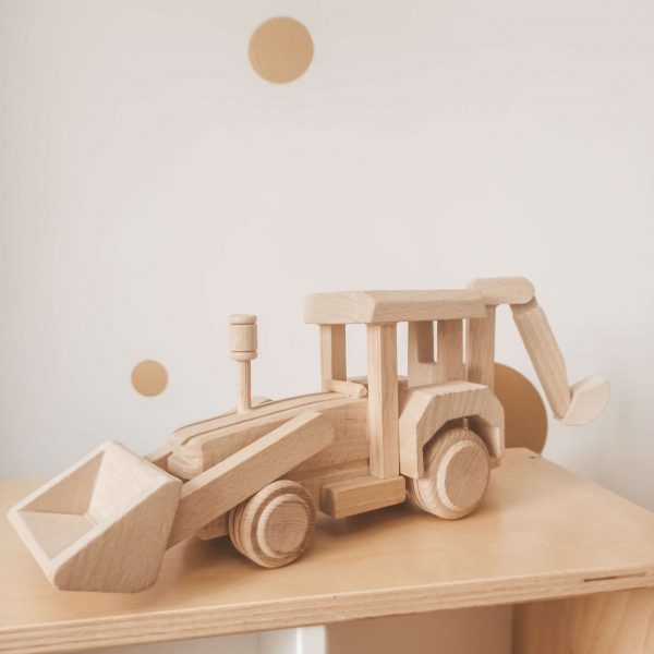 set of wooden cars