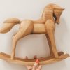 Wooden rocking horse