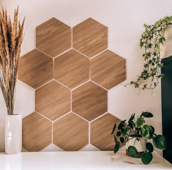 Oak hexagons S