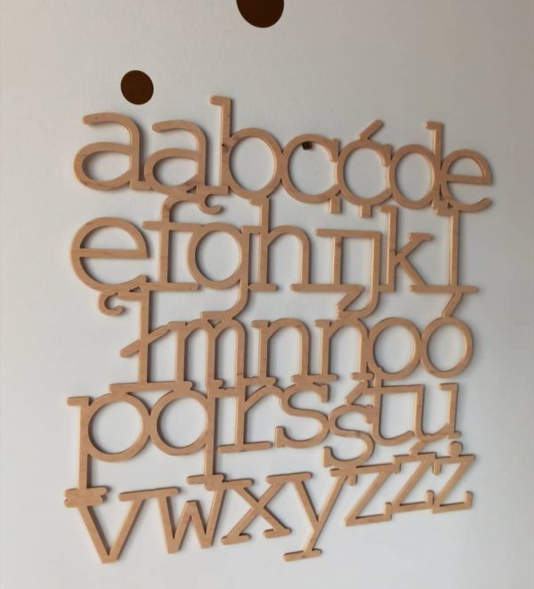 Wooden alphabet