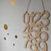 Wooden numbers