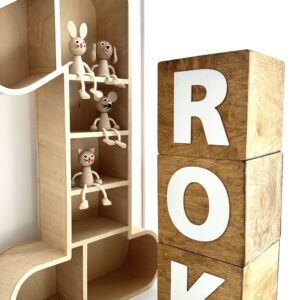 Alternative view of Duże kostki KOLOR do sesji z napisem ROK