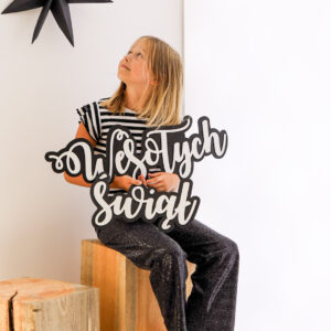 Alternative view of Napis Wesołych Świąt ciemna zieleń