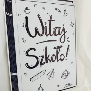 B&W Książka Witaj Szkoło