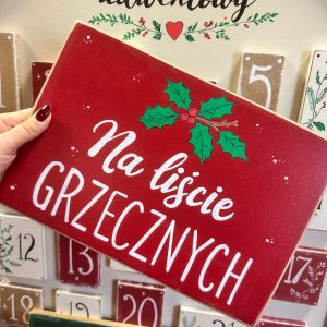 Tabliczka  Na liście grzecznych